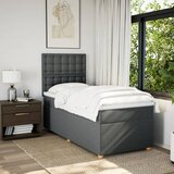  Krevet s oprugama i madracem tamnosivi 90 x 190 cm od tkanine | shoptok.hr