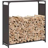  Stalak za drva crni 90x28x90 cm Hladno valjani čelik | shoptok.hr