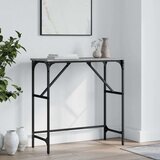 vidaXL Konzolni stol siva boja hrasta 75x32x75 cm konstruirano drvo | shoptok.hr