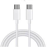 USB kabl TIP-C - TIP-C M/M 5Gbp/s 1m 5A /beli /bakar/max 65W/BRZO PUNJENJE