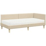 Kotni okvir postelje z matrico Drugo 2 pcs krema blago, (5000121438) | Shoptok.si