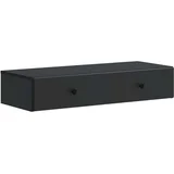 Stenska stranska miza Črna 87,5 x 34,5 x 17 cm Inženirski les, (5000232468)