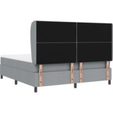  Postelja s vzmetnico - Svetlo siva, 180x200 cm, Tkanina, (22052158) | Shoptok.si