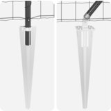 vidaXL Euro Ograda s 13 šiljaka 0.8x25 m Galvanizirano Čelik Siva | shoptok.hr