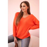 Kesi Włoski V-neck sweater orange | shoptok.hr