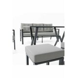 Hanah home baštenska garnitura lilyum 3+1+1+2 grey | Eponuda.com