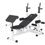 GORILA SPORTS Benč klupa sa dodacima za vežbanje (Multifunkcionalna / Bela) | Eponuda.com