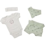 My Baby Set za bebe, 4 komada, Zeleno-beli Cene