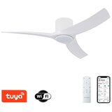  ZEVENTI - LED plafonski ventilator ORBITO LED/24W/230V Wi‑Fi Tuya beli + sa daljinskim upravljačem | Eponuda.com