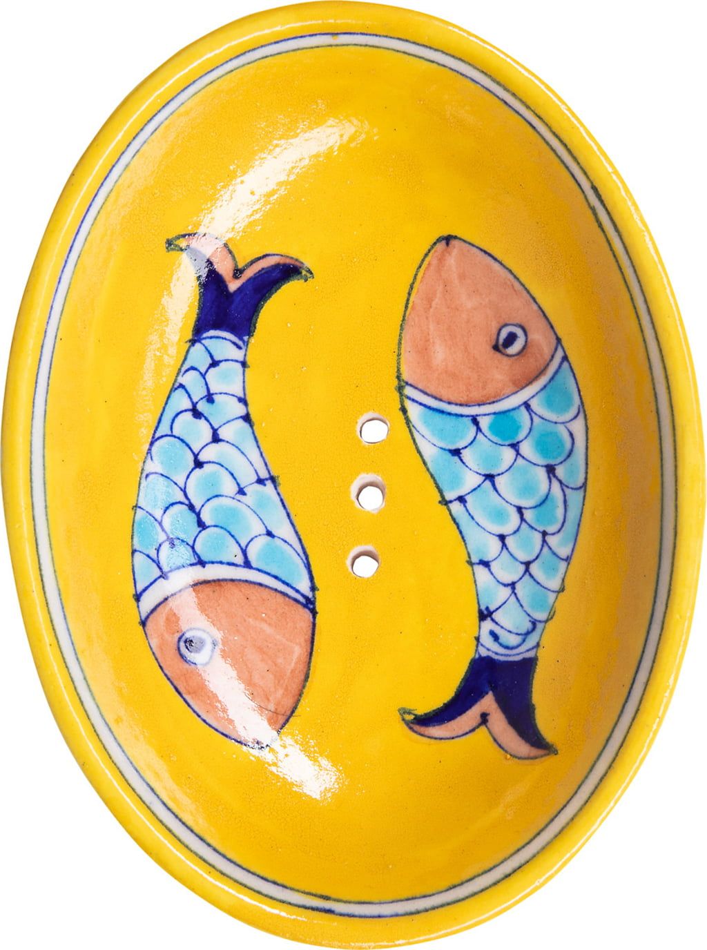 Podstavek za milo Fish Blue Pottery - 1 kos