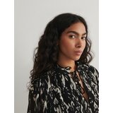 Reserved - Haljina s remenom u obliku lanca - crno | shoptok.hr