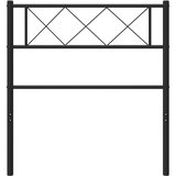vidaXL Metalno uzglavlje crno 90 cm | shoptok.hr