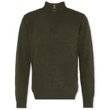 Barbour Lambswool Half Zip Knit - Seaweed Zelena