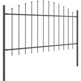  Vrtna Ograda 5 pcs Siva 170 x 140 cm Čelik s prahom premazan | shoptok.hr