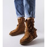 Gemre Brown wedge ankle boots Teodata | shoptok.hr
