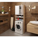 Kondela Omara za pralni stroj, hrast sonoma/bela, NATALI | Shoptok.si