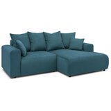 Bobochic Paris Plava baršunasti kutna garnitura Enjoy – | shoptok.hr