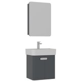 Hanah home Kupatilski ormarić sa umivaonikom i ogledalom (2 komada) Orbit 55 610 | Eponuda.com
