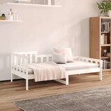  Dnevni ležaj bijeli 90 x 190 cm od masivne borovine | shoptok.hr