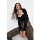 Trendyol Crni ovratnik Detaljna pletenina Džemper crna | krem | ePonuda.com