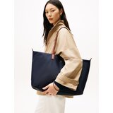 Tommy Hilfiger Nakupovalna torba marine / rjava / zlata | Shoptok.si