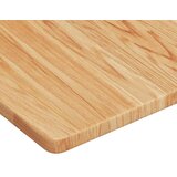  Zidna polica za umivaonik od čelika i masivne hrastovine Smeđa 50 x 50 x 2.5 cm | shoptok.hr