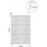  Gabion s žicom debljine 3,5 mm i mrežom 5x5 cm 100x10x150 cm | shoptok.hr