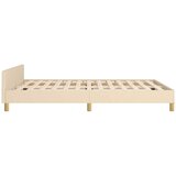  Okvir za krevet bez madraca krem 140 x 190 cm od tkanine | shoptok.hr