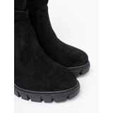 Shelvt Stylish black ankle boots with a crinkled upper | shoptok.hr