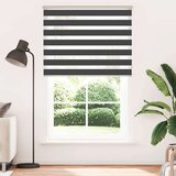 vidaXL Zavjesa zebra crna 145x200 cm širina tkanine 140,9 cm poliester | shoptok.hr