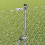  Stup za ogradu Srebrno 10 x 1,6 m (60 x 60 mm mreža) Čelik | shoptok.hr
