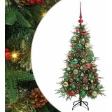  Umjetno božićno drvce s nogom s stalakom Zelena 120 cm PE i PVC | shoptok.hr