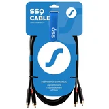 SSQ RCARCA2 SS-1432 Cable 2x RCA - 2x RCA 2 m Black