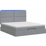  Krevet od pjene s madracem i LED-om Svjetlosiva 180 x 200 cm | shoptok.hr
