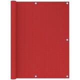 Balkonski zastor crveni 120 x 400 cm HDPE | shoptok.hr
