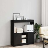vidaXL Visoka komoda crna 92 x 33 x 100 cm od konstruiranog drva | shoptok.hr