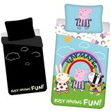 Jerry Fabrics Pamučna dječja posteljina sa svjetlećim efektom za krevet za jednu osobu 140x200 cm Peppa Pig – | shoptok.hr