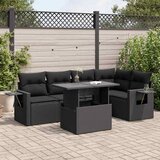  6-dijelni set vrtnih sofa od poliratana s jastucima | shoptok.hr
