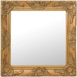 vidaXL Zidno ogledalo u baroknom stilu 50 x 50 cm zlatno Cijene