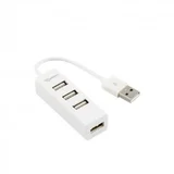 Hub USB 4xA mikro H-204 bel H-204W
