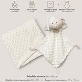 Interbaby set dekica Bubble i tješlica Bear Bež | shoptok.hr