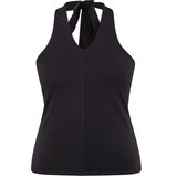 Trendyol Ženska bluza Tbbss25Af00009, Crna Cene