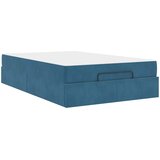  Okvir kreveta s madracem 2 kom. Plava Baršun 140 x 190 cm | Shoptok.si