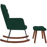  Ljuljačka stolica sa stolicom tamnozeleni baršun | shoptok.hr
