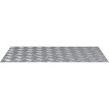 vidaXL Srebrna Guma 80 x 50 x 0.3 cm Nedrseče Stopnice Pravokotne | Shoptok.si