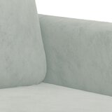  2-dijelni set sofa s jastucima svjetlosivi baršunasti | shoptok.hr