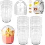 YANCLIFE 50x mini posodica za sladice s pokrovom 160ml u