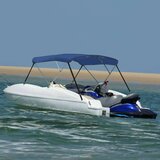 vidaXL bimini tenda s 3 loki modra 183x196x137 cm | Shoptok.si