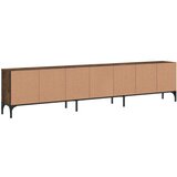 TV omarica s predalom dimljeni hrast 200x25x44 cm inž. les | Shoptok.si