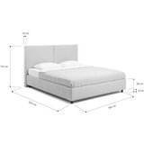 Bonami Selection Modra oblazinjena zakonska postelja s prostorom za shranjevanje z letvenim dnom 160x200 cm Myra Bold – | Shoptok.si